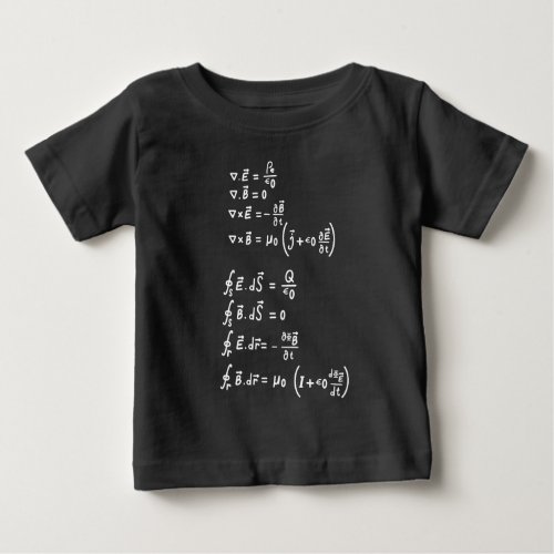 Physics Math Formula Students Teacher  Invitation  Baby T_Shirt