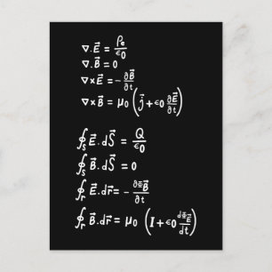 Physics Math Formula Students Teacher Invitation Postcard
