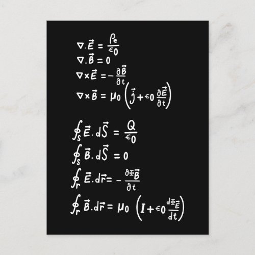 Physics Math Formula Students Teacher  Invitation Postcard