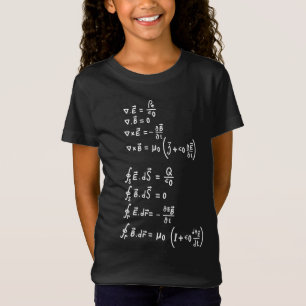 Physics Math Formula Students Teacher Invitation T-Shirt