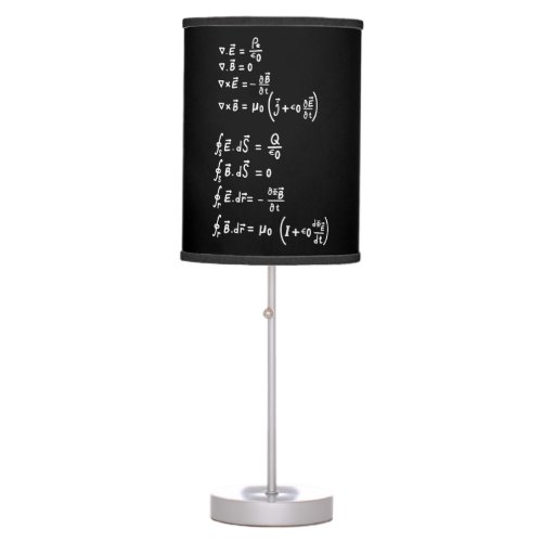 Physics Math Formula Students Teacher  Invitation  Table Lamp