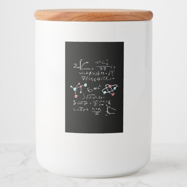 Physics Math Formula Teacher Student Atoms and Mol Food Label (Front)