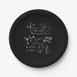 Physics Math Formula Teacher Student Atoms and Mol Paper Plates