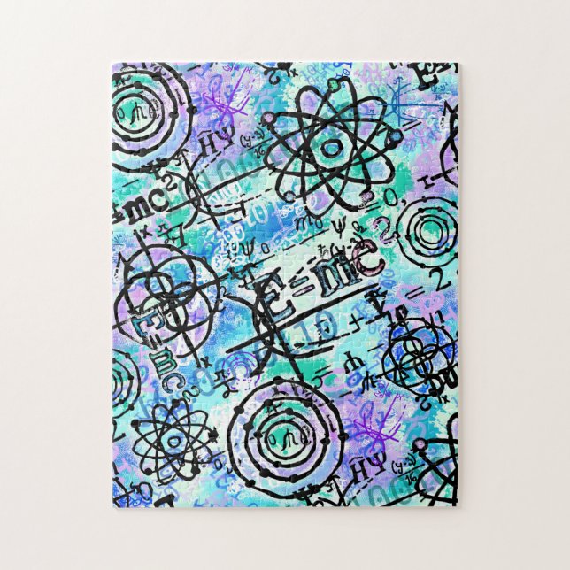 Physics Math Symbols Jigsaw Puzzle (Vertical)