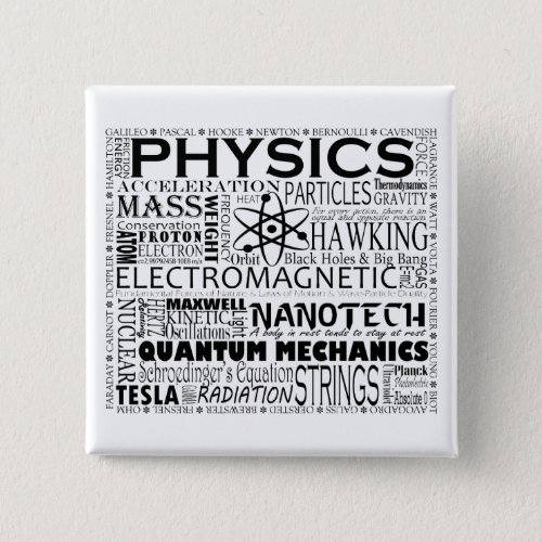 Physics Pinback Button