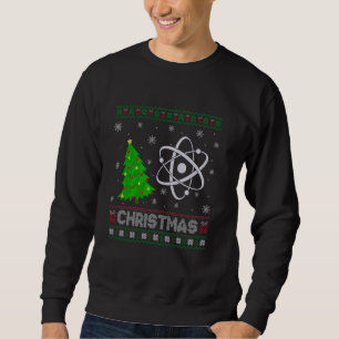 Physics Science Xmas Tree Lighting Ugly Christmas Sweatshirt