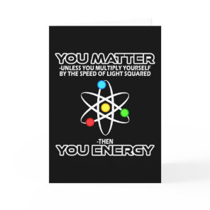 Physics Speed Of Light Funny Card