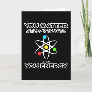 Physics Speed Of Light Funny Card