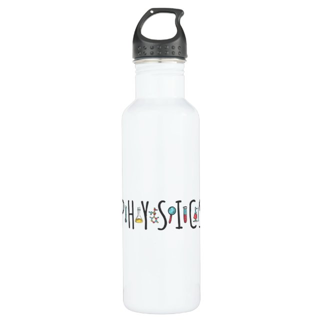 Physics Stainless Steel Water Bottle (Front)