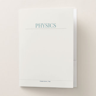 Physics Study Folder – Organize Your Notes
