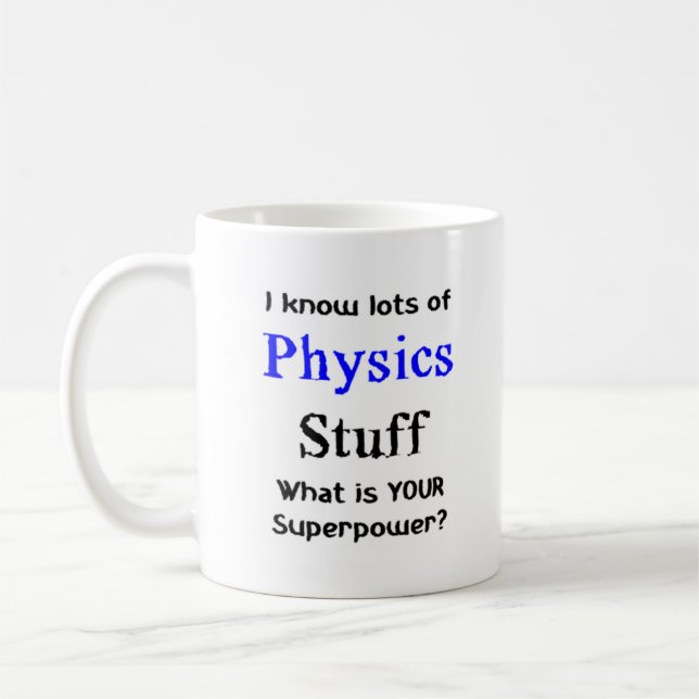 physics stuff coffee mug (Left)