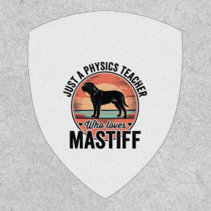 Physics Teacher Loves Mastiff Vintage Dog Shirt_1 Patch