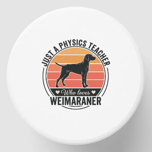 Physics Teacher Loves Weimaraner Vintage Dog Desig Mini Candle Favors