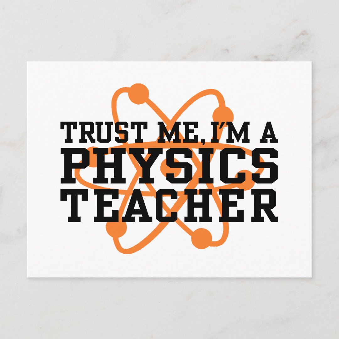 Physics Teacher Postcard | Zazzle