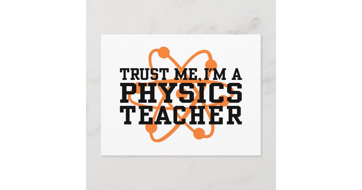 Physics Teacher Postcard | Zazzle