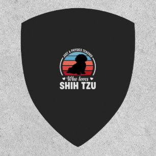 Physics Teacher Shih Tzu Dog Lover Patch