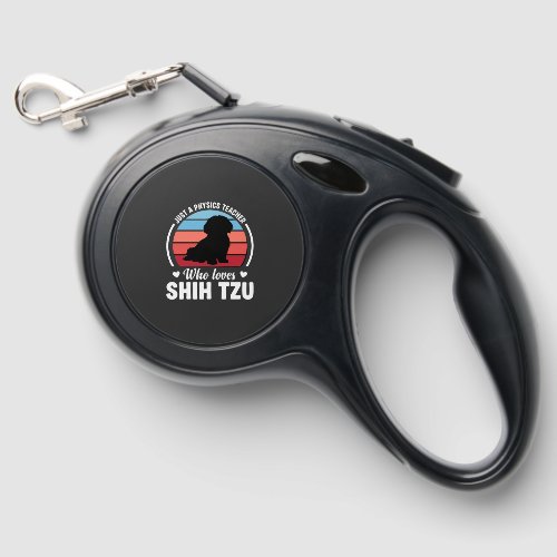 Physics Teacher Shih Tzu Dog Lover Retractable Pet Leash
