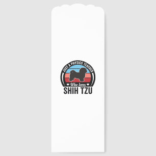 Physics Teacher Shih Tzu Vintage Dog Shirt Design_ Bookmarks