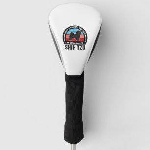 Physics Teacher Shih Tzu Vintage Dog Shirt Design_ Golf Head Cover