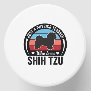 Physics Teacher Shih Tzu Vintage Dog Shirt Design_ Mini Candle Favors