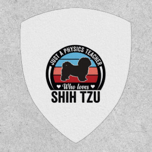 Physics Teacher Shih Tzu Vintage Dog Shirt Design_ Patch