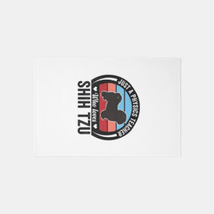 Physics Teacher Shih Tzu Vintage Dog Shirt Design_ Rug