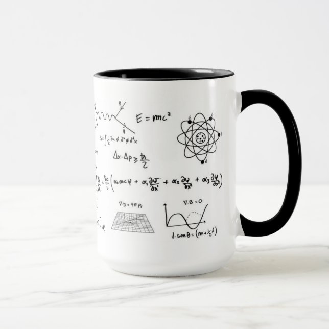 Physics you formulate and diagrams Coffe Mug (Right)