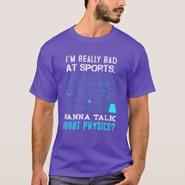 Physicseacher Really Bad At Sports NonAthletic ret T-Shirt (Front)