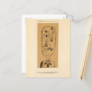 Physiognomic Riddle by Paul Klee Holiday Postcard