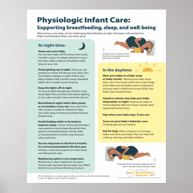 Physiologic Infant Care Poster (English) (Front)