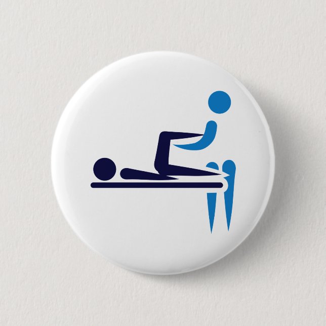 Physiotherapist Pinback Button (Front)