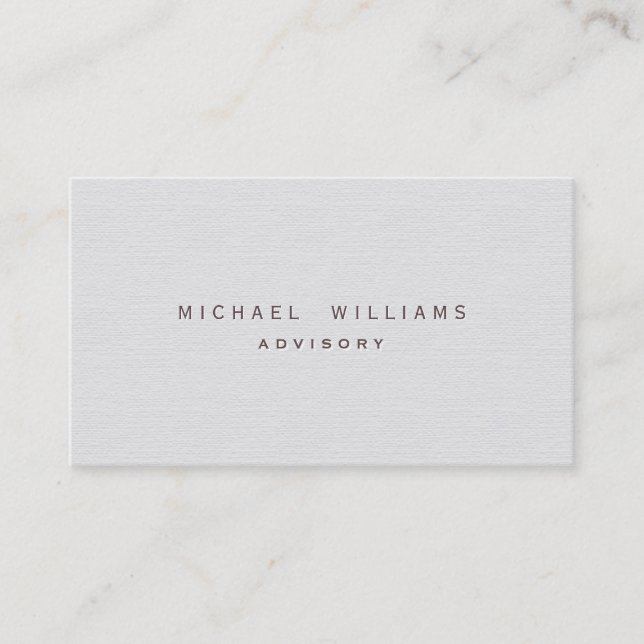 Physiotherapist - Stylish white professional Business Card (Front)