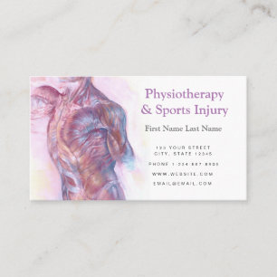 Physiotherapy and Sports Injury Business Card