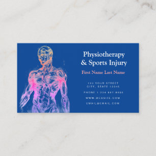Physiotherapy and Sports Injury Business Card