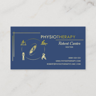 Physiotherapy Private Clinic Doctor Physiotherpist Business Card