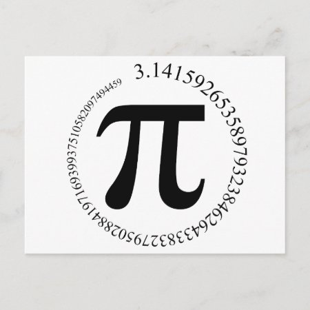 Pi (π) Day Postcard