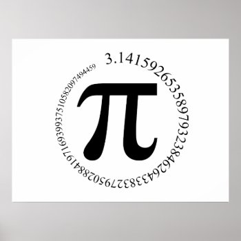 Pi (π) Day Poster by Brookelorren at Zazzle