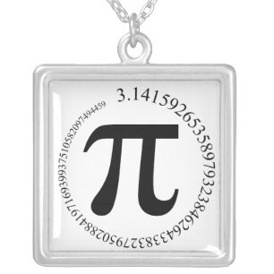 Pi (π) Day Silver Plated Necklace
