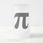Pi π Value of Pi 3.14159 Mathematical Constant Big Frosted Glass Beer Mug