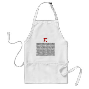 Pi = 3.141592653589 etc etc... whatever! adult apron