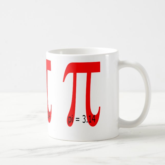 pi = 3,14159265 coffee mug (Right)