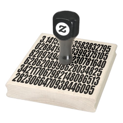 pi 314159 Math Science 118 Digits Pi Day Rubber Stamp