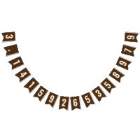 Pi 3.14 Bunting Banner