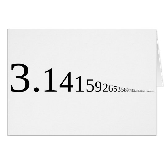 Pi - 3.14... cards (Front Horizontal)