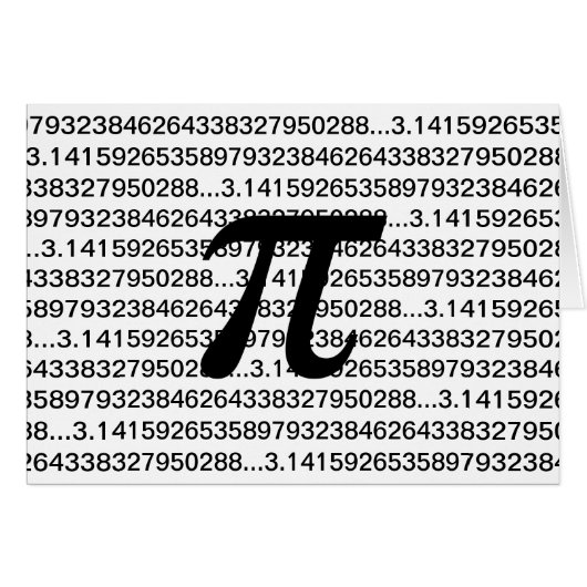 Pi 3.14 Math Geek Cards (Front Horizontal)