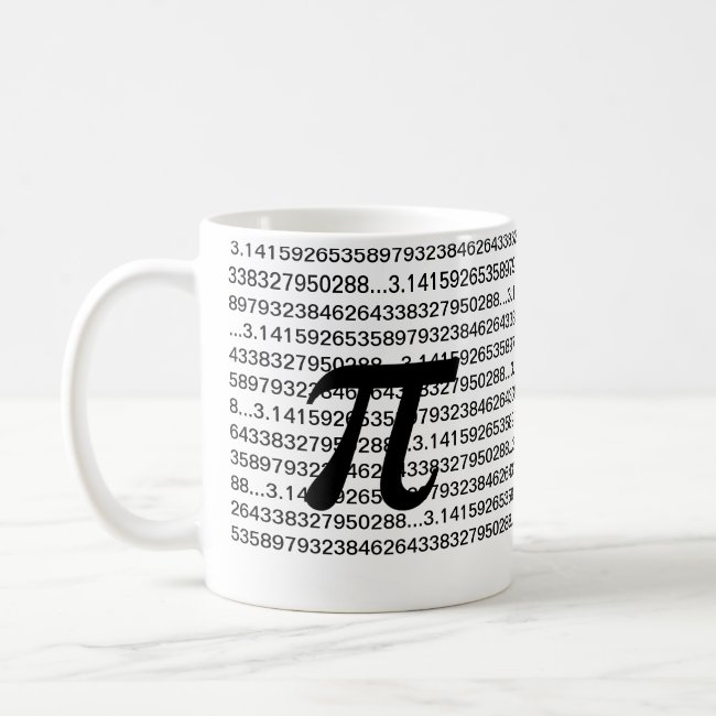 Pi 3.14 Math Geek Coffee Mug
