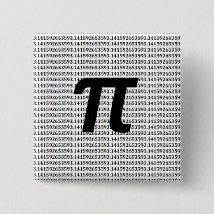 Pi: 3.14 Math Geek Pinback Button