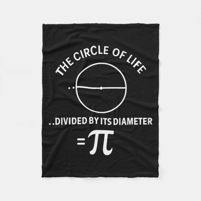 Pi 3,14 Number Symbol Math Science Teacher Student Fleece Blanket (Front)