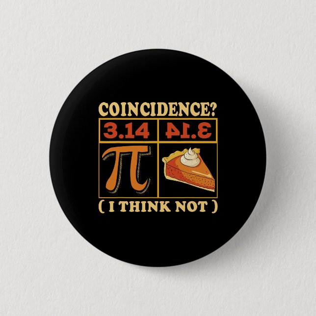 Pi 3.14 Pi Happy Pi Day Math Teacher Student  Button (Front)