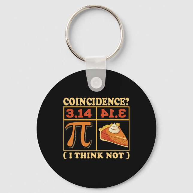 Pi 3.14 Pi Happy Pi Day Math Teacher Student  Keychain (Front)